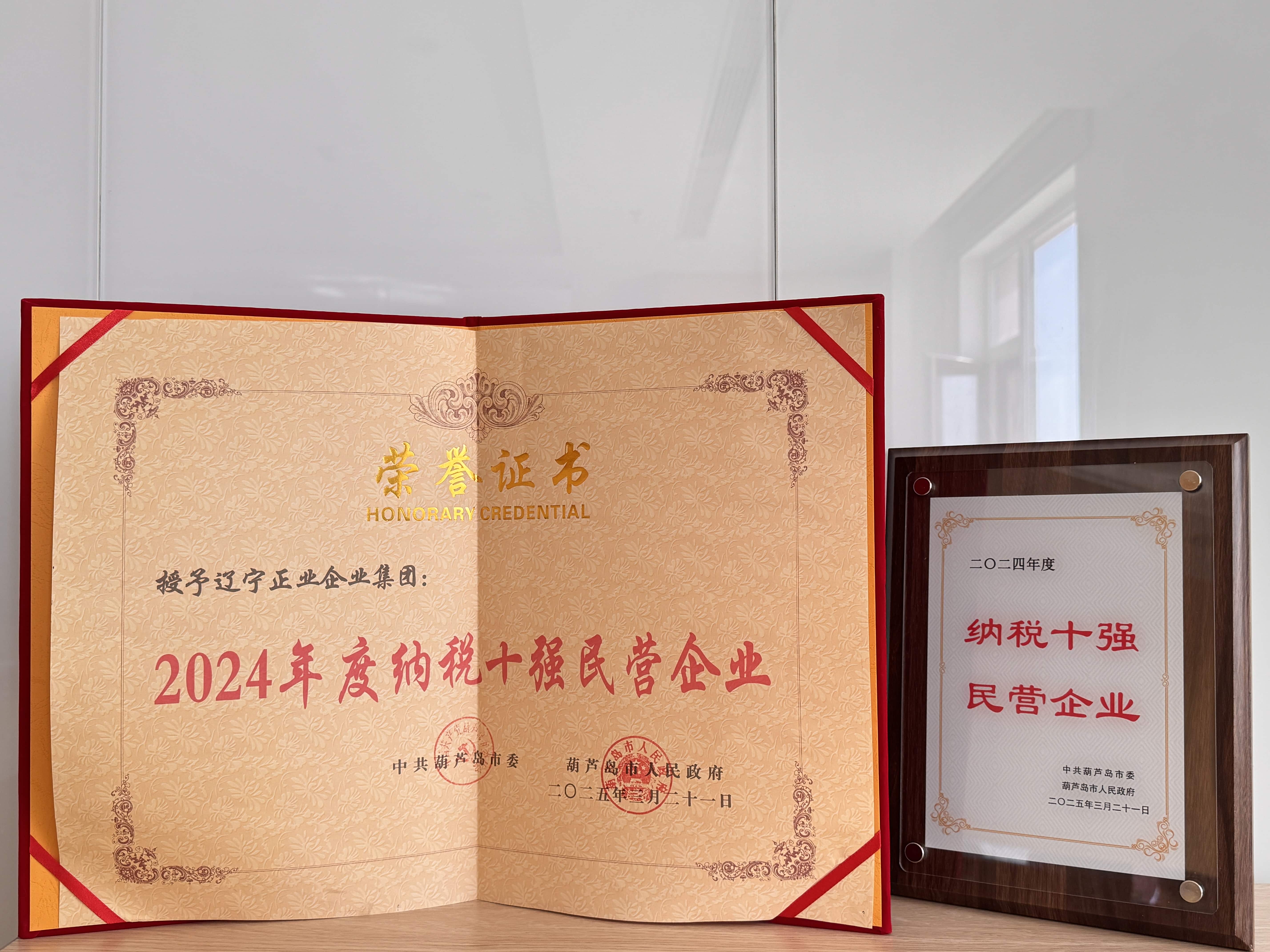 正業(yè)集團(tuán)再登納稅十強(qiáng)榜！董事長(zhǎng)趙立君出席全市民營(yíng)經(jīng)濟(jì)大會(huì)接受表彰(圖3)